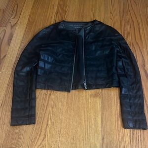 Blank NYC Woman’s Black Faux Leather Jacket Size S